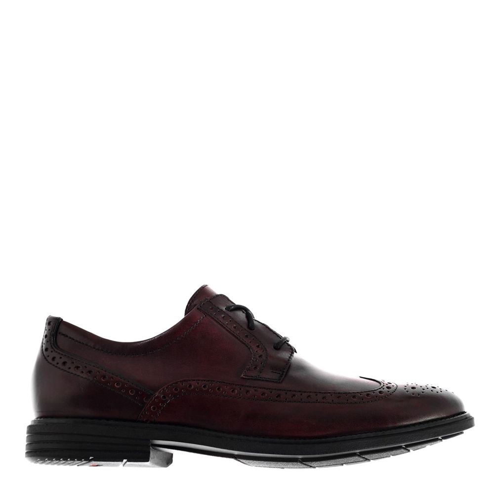 Rockport Men's Mason Casual Casual Shoes - Burgundy - USA (9381WQELF)